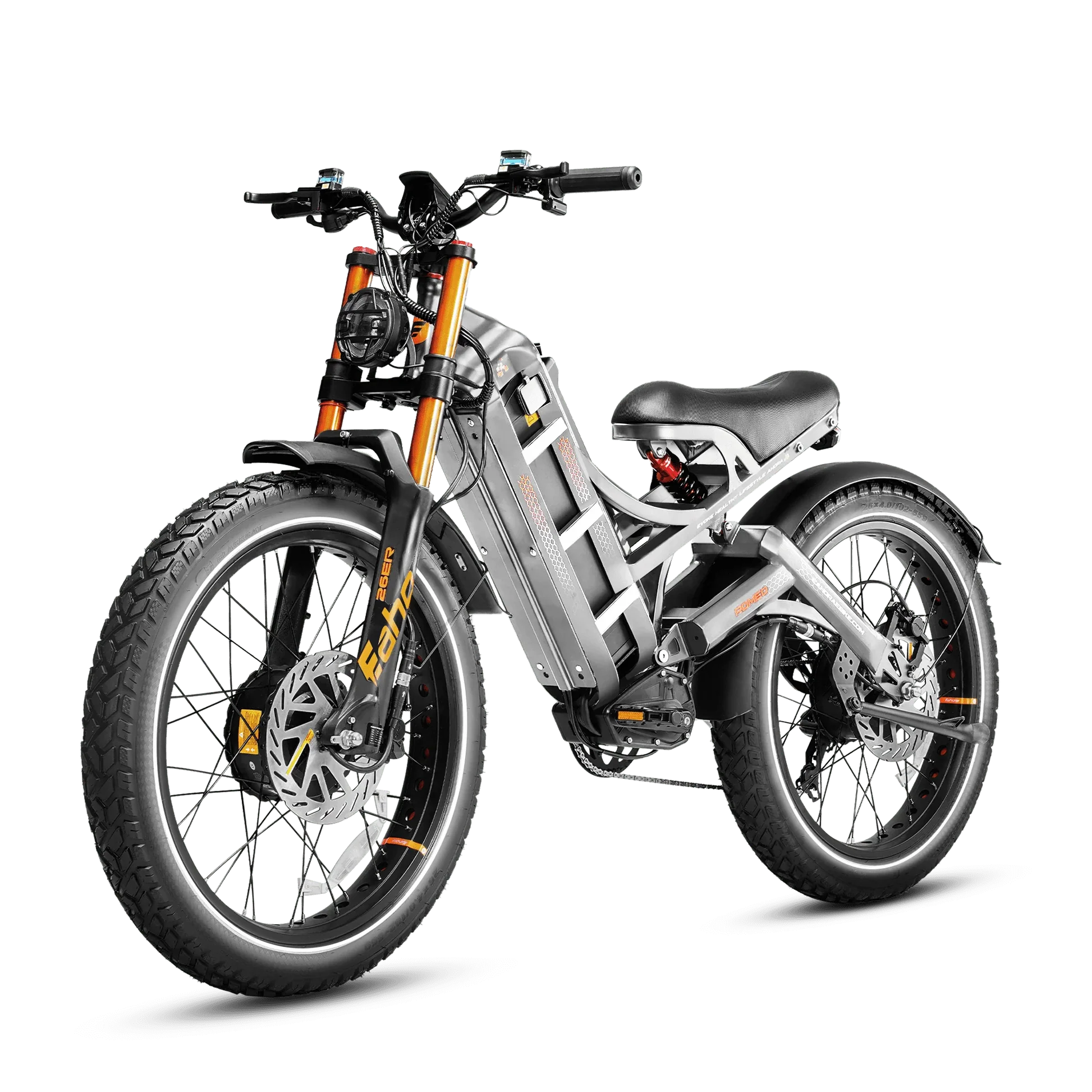 Eahora 2000W Fatbike Ebike Electric Fat Tire Mountain E Hybrid Cargo Dirt Bike - Image 2