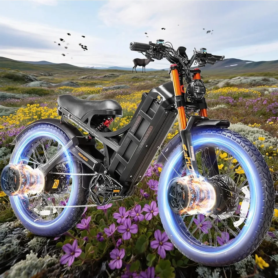 E-bike Eahora Romeo P2 dual motor 3000W 52V60AH 26-inch tire adult electric bike all-terrain mountain off-road electric bicycle - Image 5