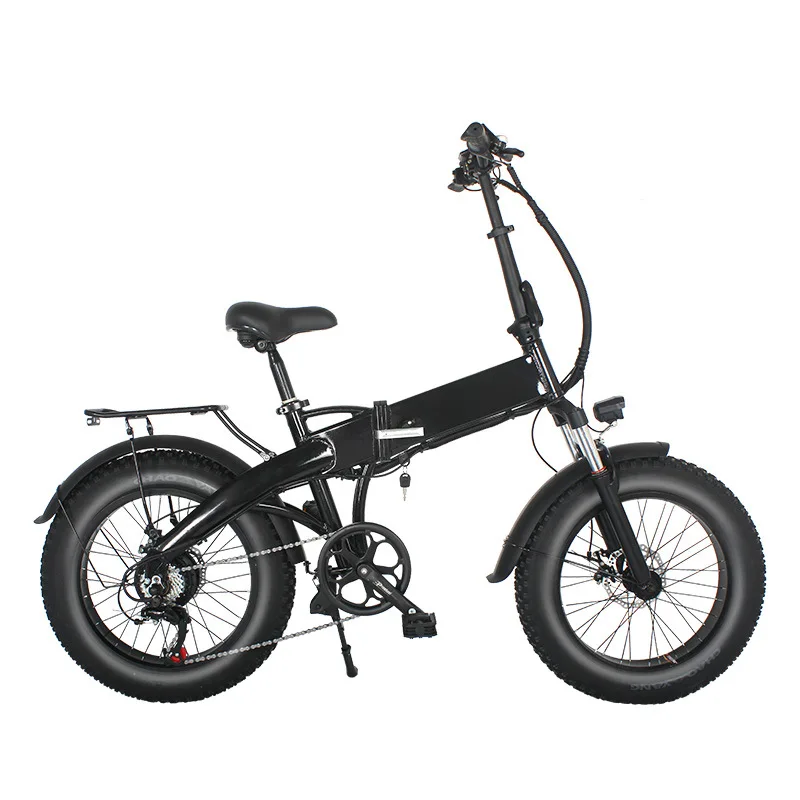 20-Inch Folding Beach Fat Tire Snowfield Electric Bicycle Power Lithium Battery off-Road Электрический велосипед