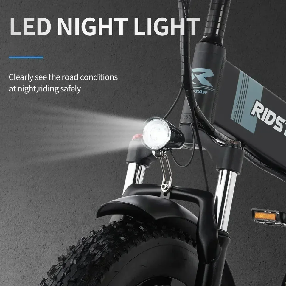 Electric Bicycle New H20 Pro Mountain 2000W 48V 23AH Powerful Dual motor Snow Electric Bike 20inch*4.0 Fat Tyre Foldable Ebike - Image 2