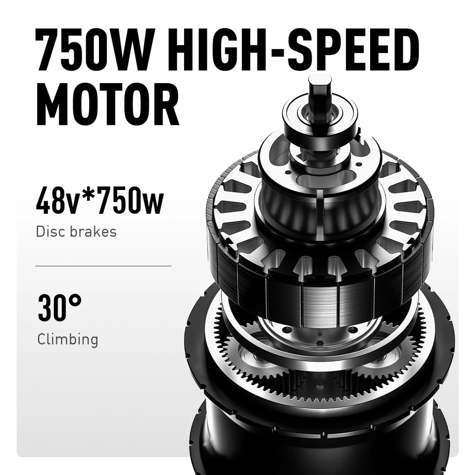Electric Tricycle 750W Motor 48V 20AH Remover lithium Battery Foldable 3 Wheel Electric Bike 16 Inch Fat Tire 100km Ebike - Image 3