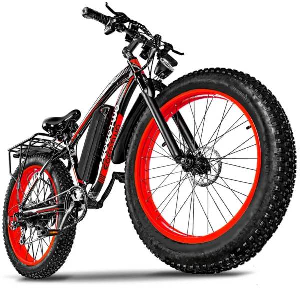 1500W Electric Bike for Adult 60Mile 34MPH 26'' Fat Tire E-Mountain Bicycle