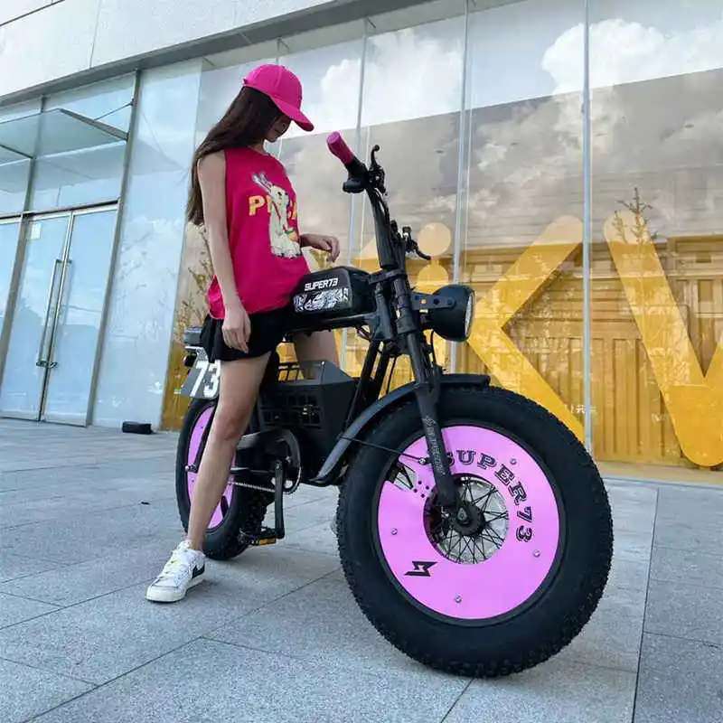 SUPER73 Adult electric bicycle 500W motor 48V20AH lithium battery off-road electric bike 20-inch tire sand snow mountain E-bike - Image 5