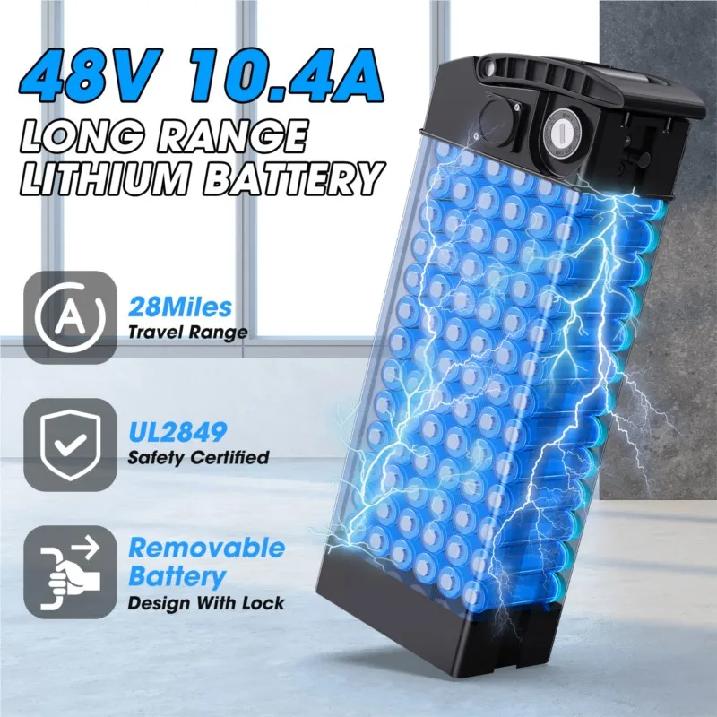 New Exclusive Multi-Shock Absorption Long Endurance Folding Electric Bicycle Lithium Battery Light and Portable - Image 4