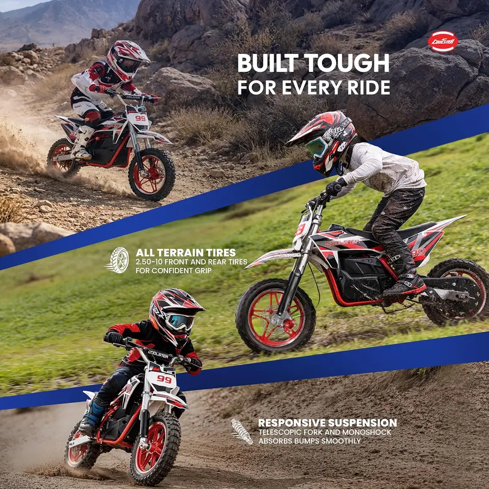 Electric Mini Dirt Bike, Red - 36v E Bikes for Teens & Adult, 500W Off Road Dirtbike Motorcycle, No Pedals Electric Bik - Image 5