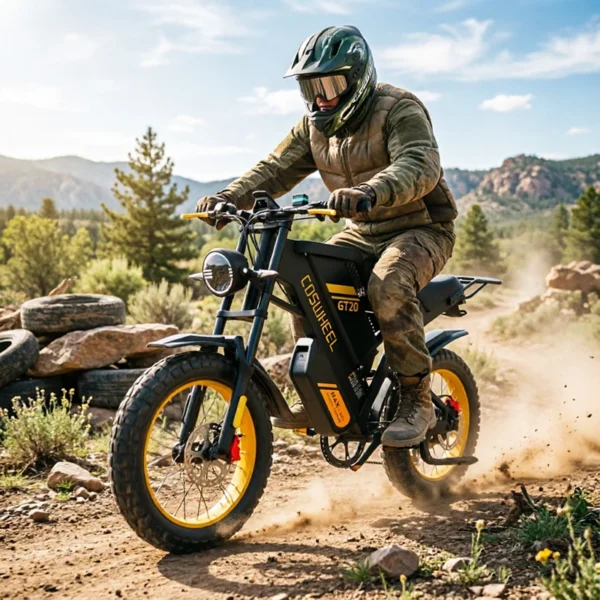 Electric Mountian Bike GT20 Max Electric Bike for Adult 2000W 60V Off-Road Motorcycle Dual Motors E-Mountain Bike Speed 70Km/h