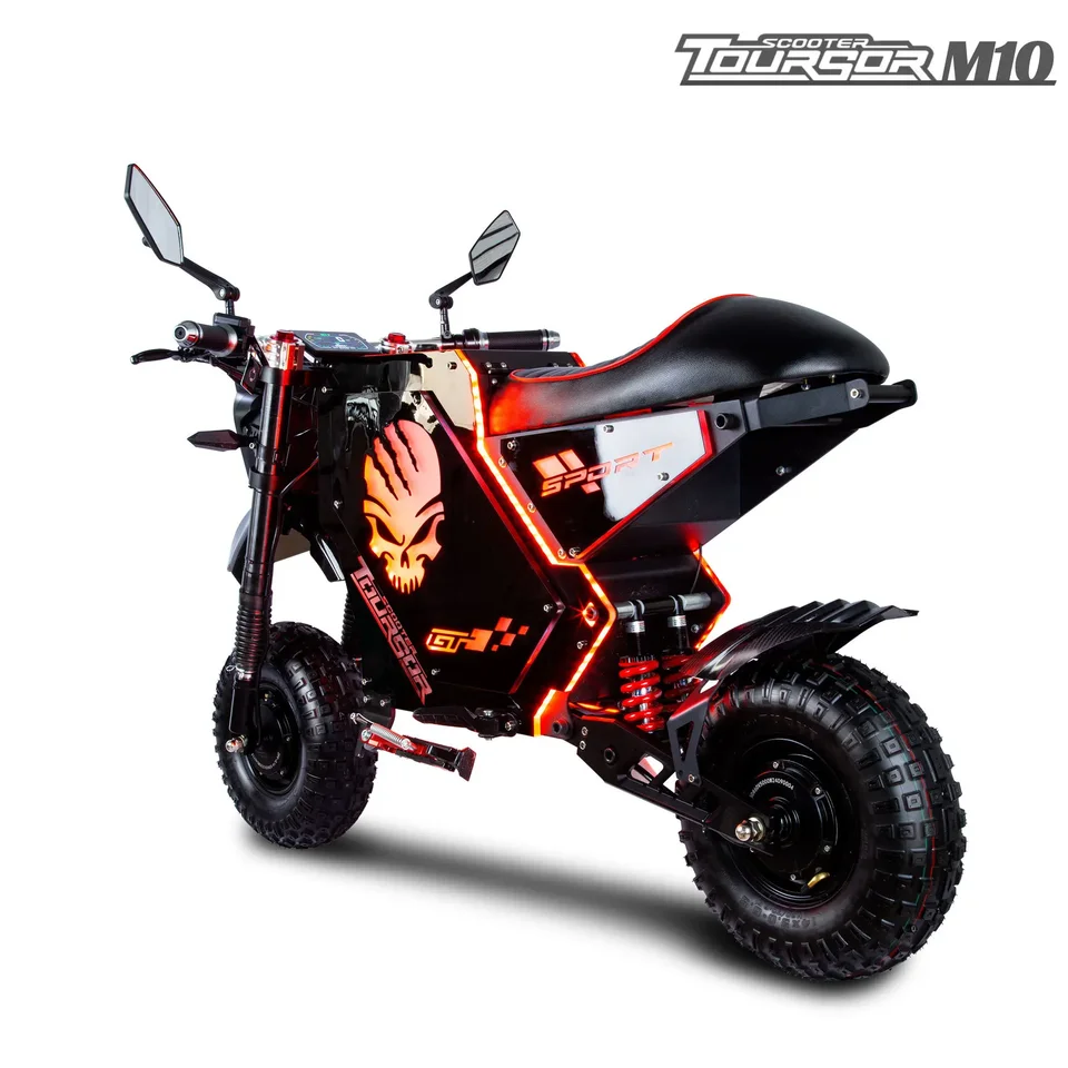 Electric off-road bike M10 10000W motor 72V50AH battery mountain e-bike high performance all-terrain riding electric motorcycle - Image 2