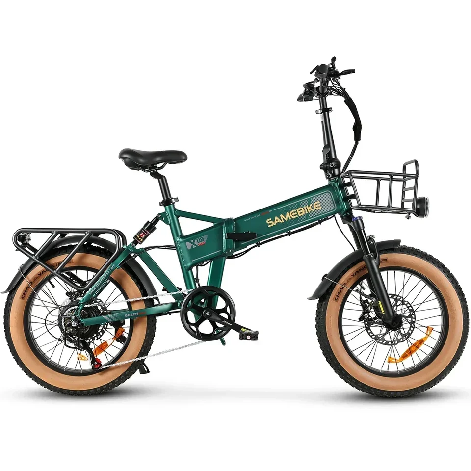 SAMEBIKE Folding Electric Bicycle XWLX09II 1000W Motor 48V15AH Hydraulic brake Mountain Snow Electric Bike 20*4.0 Fat Tire Ebike