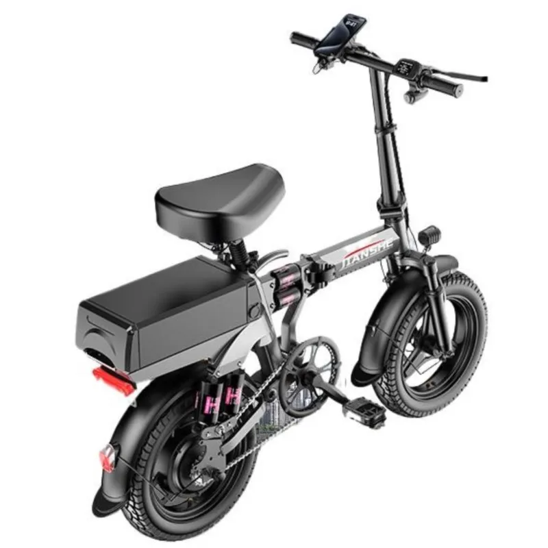 전기 자전거 Folding Electric Bicycles For Driving, Ultra-light and Portable Mini Lithium Batteries E Bike - Image 5
