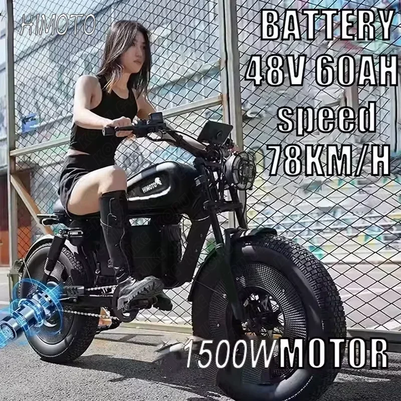 Electric Bike 3000W 60V45AH Black Warrior Motorbikes 20inch Fat Tyre Adult Road Hydraulic brake E-bike Adult Road Electric Bike - Image 2