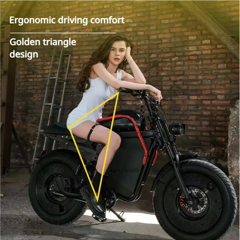 Adult electric bicycle 1000W motor 48V20AH battery mountain electric bike aluminum alloy frame 20*5.0 fat tire off-road E-bike - Image 6