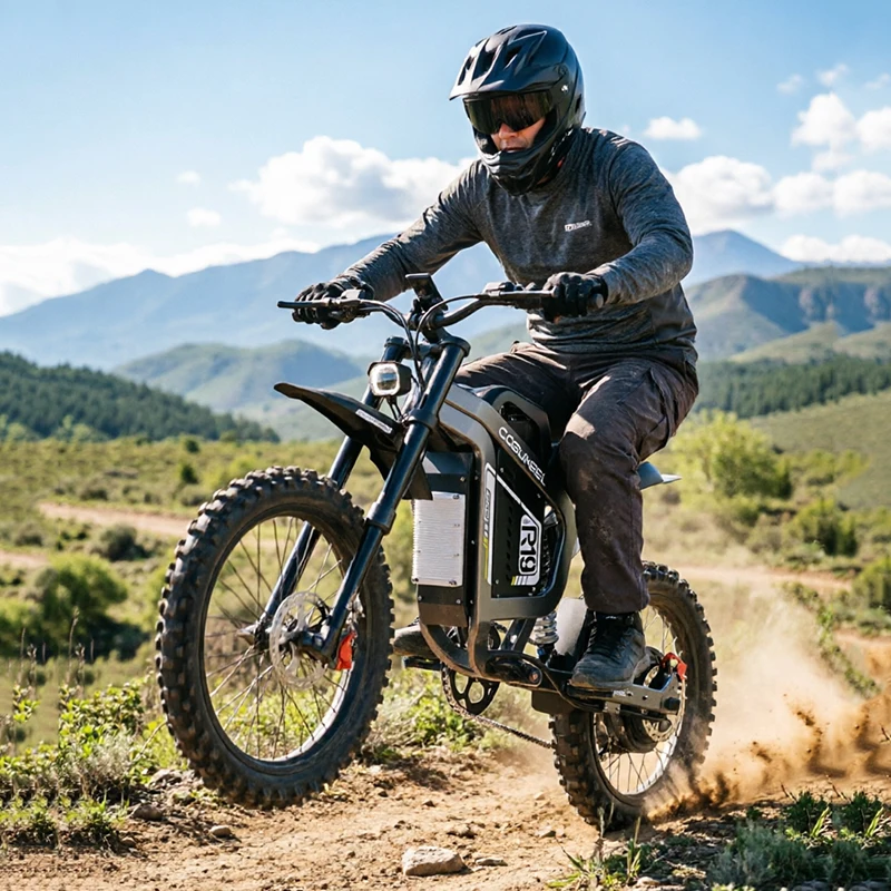 SLDBK R19 Electric Dirt Bike High Power 6000W Adult Electric Motorcycle 72V40Ah Battery Off-Road E-bike Use 85kmh Mountain EBike - Image 2