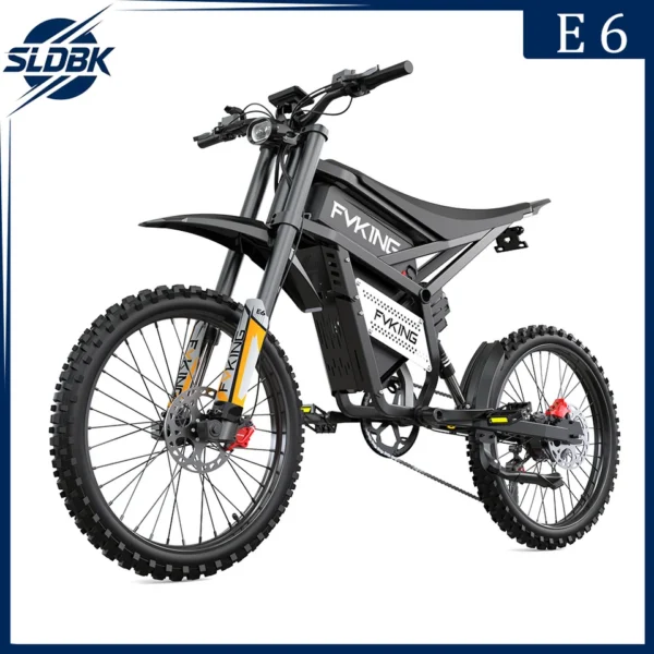 SLDBK E6 Adult Electric Bicycle 2000W Peak Motor Equipped with 2 Electric Bike Off-road Electric Motorcycle Speed 60km/H Ebike