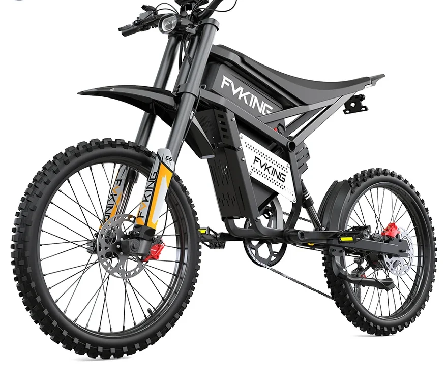 SLDBK E6 Adult Electric Bicycle 2000W Peak Motor Equipped with 2 Electric Bike Off-road Electric Motorcycle Speed 60km/H Ebike