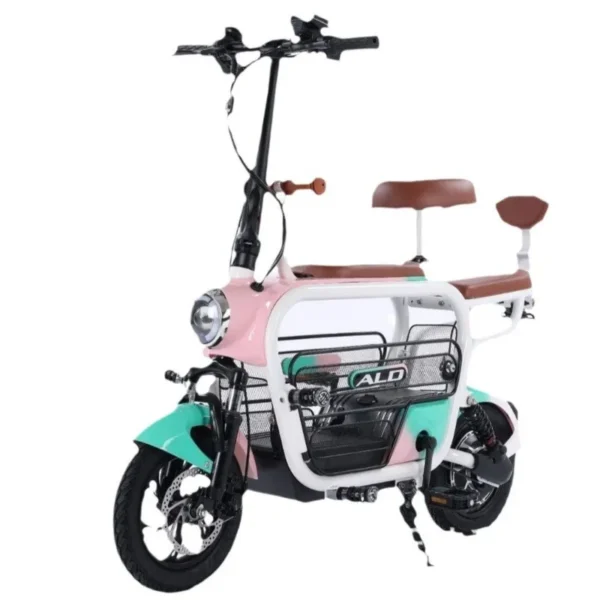 New Two-Wheel Pet Lithium Battery Parent-Child Fashion Power Folding Mini Scooter 48V Electric Bicycle
