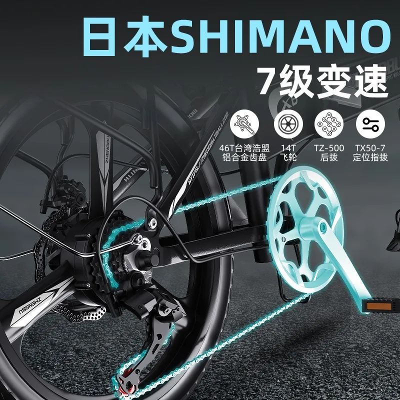 Folding Electric Bicycle Mini Driving E Bike Lithium Battery دراجة كهربائية - Image 3