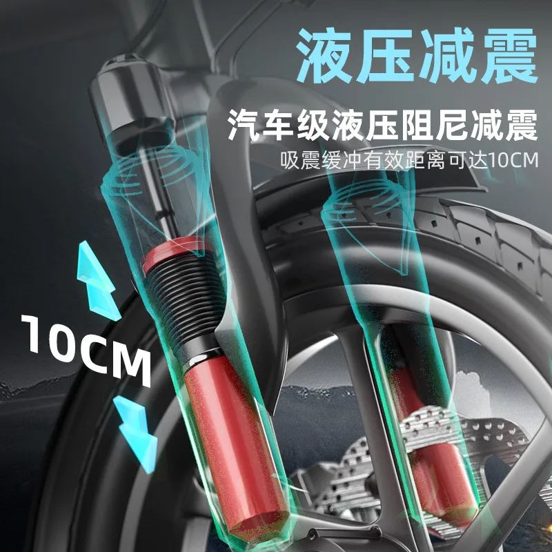 Folding Electric Bicycle Mini Driving E Bike Lithium Battery دراجة كهربائية - Image 4