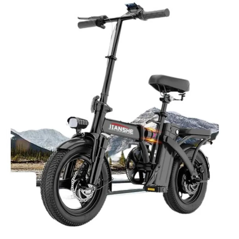 전기 자전거 Folding Electric Bicycles For Driving, Ultra-light and Portable Mini Lithium Batteries E Bike - Image 3