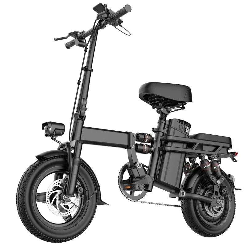 High Carbon Steel Folding-Type 48V Lithium Battery Walking Electric Bicycle Электрический велосипед