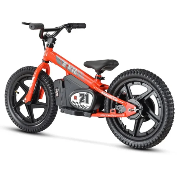 Children's Balanced 16 Inch High-power Outdoor Sliding Footless Electric Dirt Bike - red 16inch