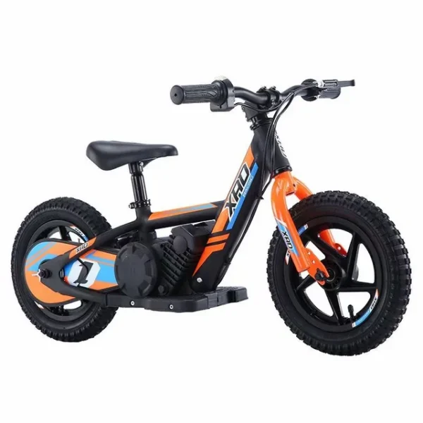 12-inch Children's Electric Bicycle Outdoor Off-road Portable Shock-absorbing Scooter - yellow