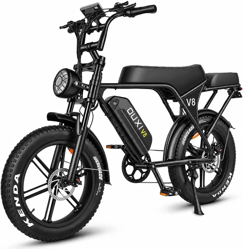 V8 Electric Bike for Adults/Teens, 16"/20" Fat Tire E Dirt Bike with 36V/48V | 10.4/15/30AH Removable Battery, 35-60 Miles