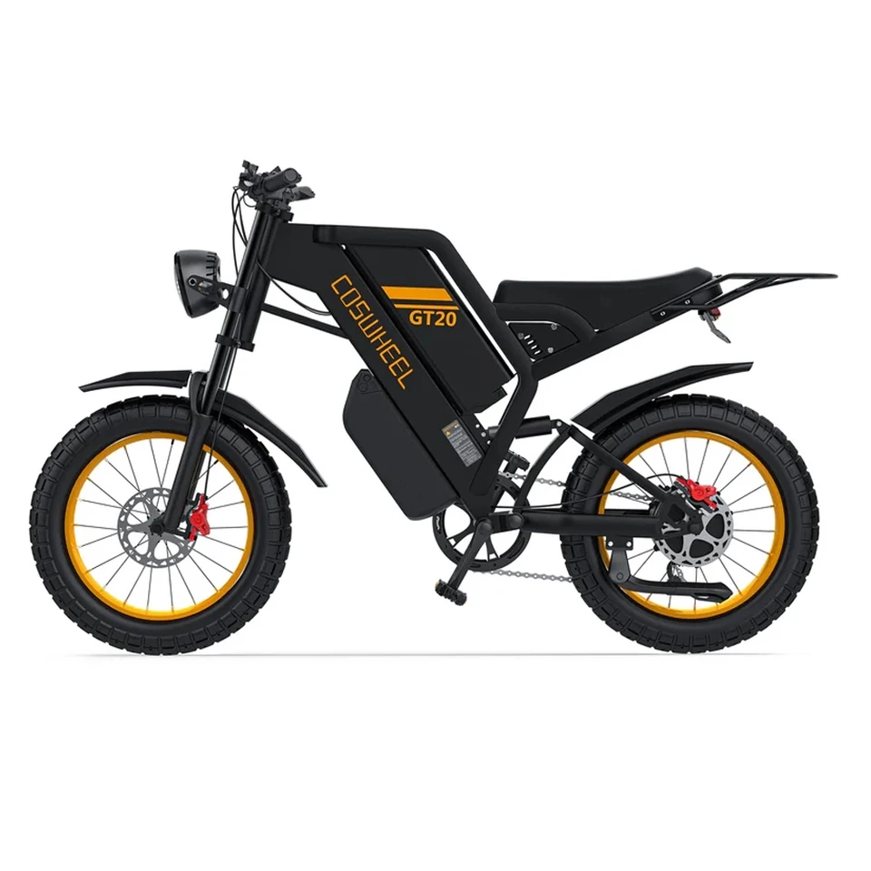 Electric Mountian Bike GT20 Max Electric Bike for Adult 2000W 60V Off-Road Motorcycle Dual Motors E-Mountain Bike Speed 70Km/h - Image 3