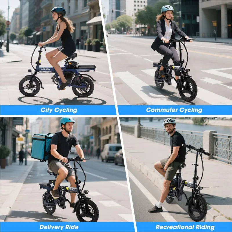 New Exclusive Multi-Shock Absorption Long Endurance Folding Electric Bicycle Lithium Battery Light and Portable - Image 3