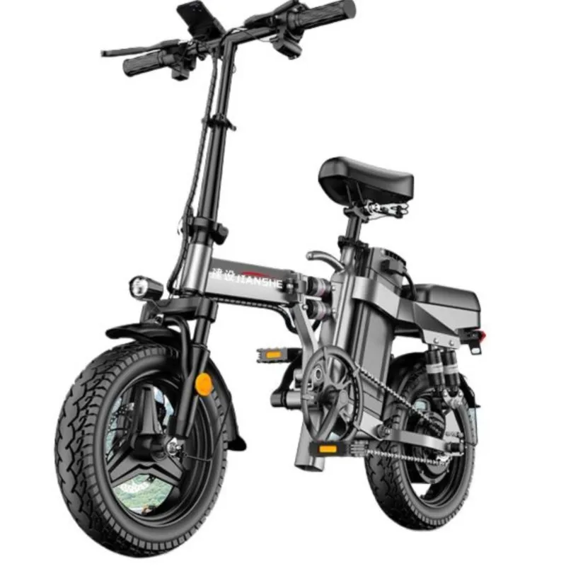 전기 자전거 Folding Electric Bicycles For Driving, Ultra-light and Portable Mini Lithium Batteries E Bike - Image 4