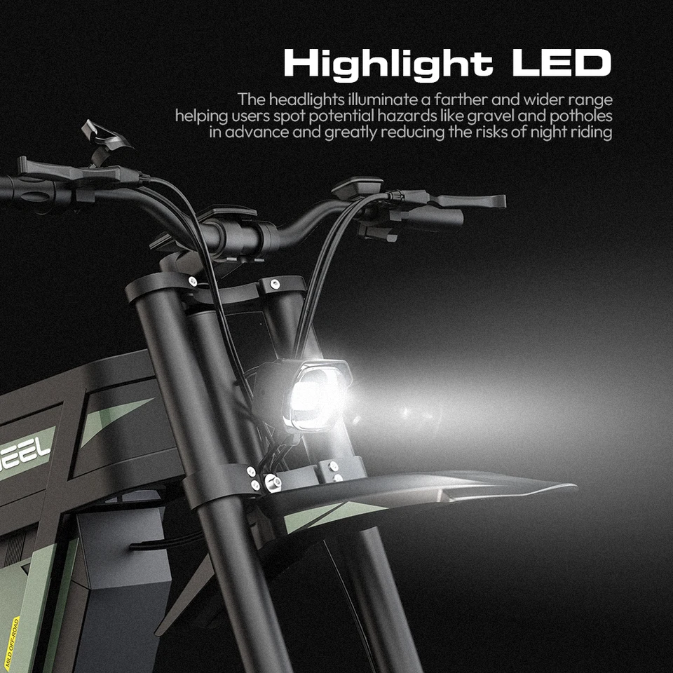 SLDBK R6000 Electric Dirt Bike Adult Electric Mountain Bike 6000W Motor 60V 30AH Ebike Off-Road Dual Suspension Electric Bicycle - Image 4