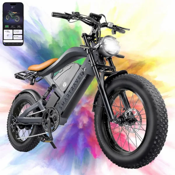 All-terrain Electric Bike3000W Motor 52V50AH Battery 20*4.0 Tire Mountain E-bicycle 45KM/H Urban E-bicycle Electric motorcycle