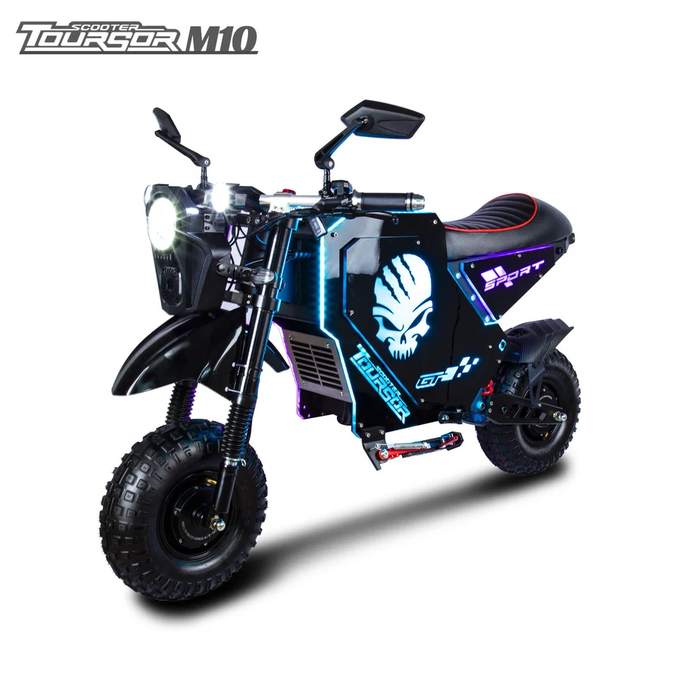 Electric off-road bike M10 10000W motor 72V50AH battery mountain e-bike high performance all-terrain riding electric motorcycle - Image 4