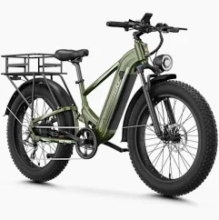 1800W 48V/17.5AH Electric Bike Mountain e bike 26" FatTire 36MPH for Adult